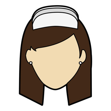 female nurse icon image vector illustration design 