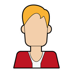 faceless man icon image vector illustration design 