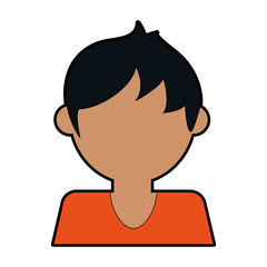 faceless man icon image vector illustration design 