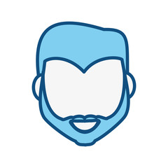 Male faceless head icon vector illustration graphic design