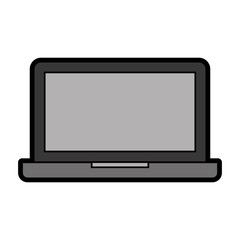 laptop computer isolated icon vector illustration design