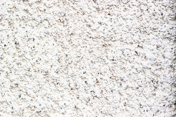 White concrete wall barrier old plaster granite pattern 