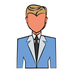 Elegant man cartoon icon vector illustration graphic design