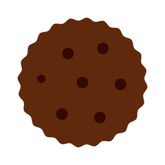 cookie pastry icon image vector illustration design 