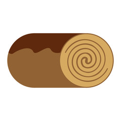 pastry roll icon image vector illustration design 