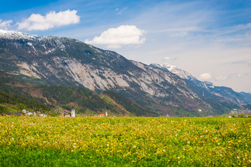 The Alps mountains in the spring