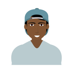 handsome man with muscular body icon image vector illustration design 