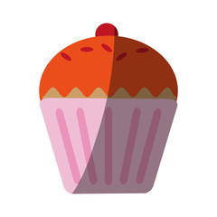 muffin pastry icon image vector illustration design 