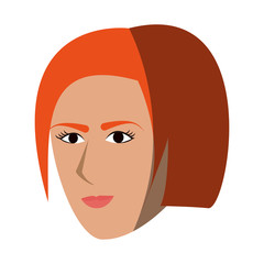 young pretty woman icon image vector illustration design 