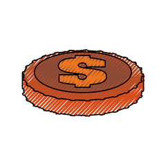 Money coin isolated