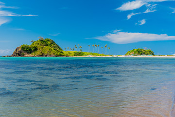 Panorama of tropical beach of El Nido in Palawan island in the Philippines