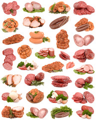 collection sausage products