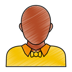 Male faceless head icon vector illustration graphic design