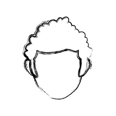 Male faceless head icon vector illustration graphic design