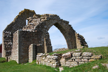 Fototapeta na wymiar Ancient chapel ruin