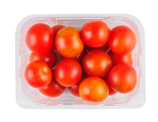 Cherry tomatoes in container