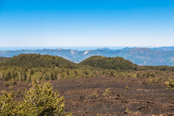 Monti Sartorius -   the eruptive cones of 1865 in the volcano etna