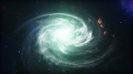 Obraz na płótnie Canvas Galaxy in space, beauty of universe, cloud of star, blur background, 3d illustration