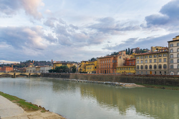 The  river Arno in Florence, Tuscany, Italy