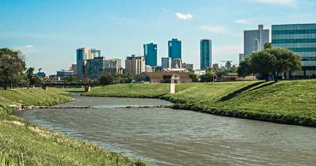 Fort Worth Texas City Skyline