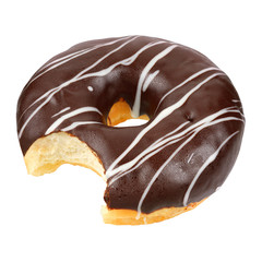 Chocolate donut isolated