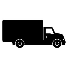 Silhouette of a cargo