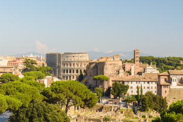 Fototapeta na wymiar Colosseum - Rome, Italy