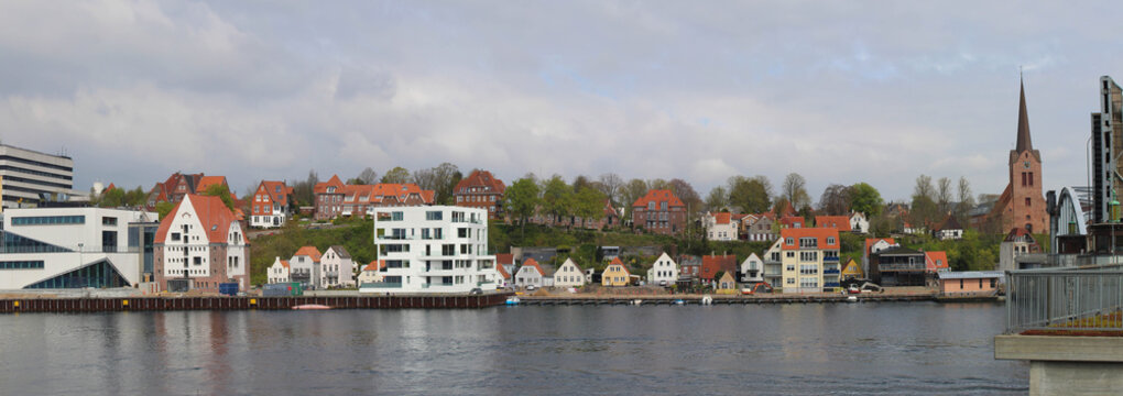 Panorama Stadt Sonderburg in D&auml;nemark
