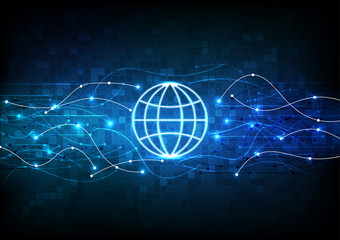 vector background abstract technology communication data Science