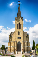 Obraz premium Subotica, Serbia - April 23, 2017: An editorial stock photo of a Cemetery/Graveyard in Subotica, Serbia.