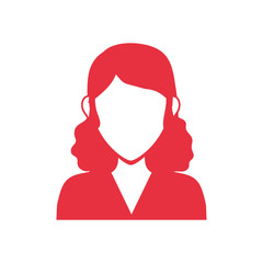 Woman faceless head icon vector illustration graphic design