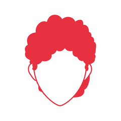 Woman faceless head icon vector illustration graphic design