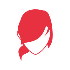 Woman faceless head icon vector illustration graphic design
