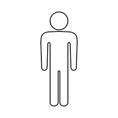Human symbol pictogram icon vector illustration graphic design