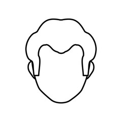 Male faceless head icon vector illustration graphic design