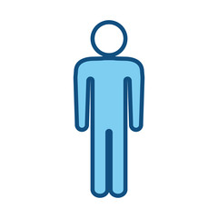 Human symbol pictogram icon vector illustration graphic design