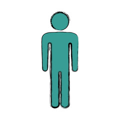 Human symbol pictogram icon vector illustration graphic design
