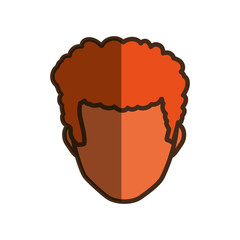 Male faceless head icon vector illustration graphic design