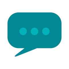 Bubble chat speakbox icon vector illustration graphic design