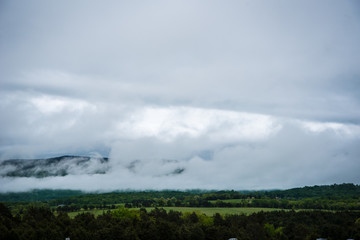 Cloudy Mountain Landscape 