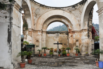 Fototapeta na wymiar Ruins in La Antigua