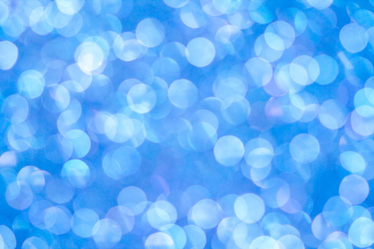 the abstract Blue bokeh background