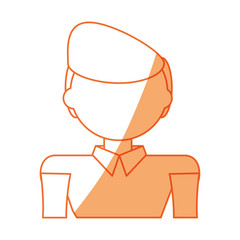 Man faceless profile icon vector illustration graphic design