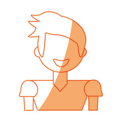 Man faceless profile icon vector illustration graphic design