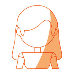Woman faceless head icon vector illustration graphic design