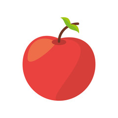 Delicious apple fruit icon vector illustration graphic design