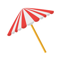 Picnic umbrella isolated icon vector illustration graphic design