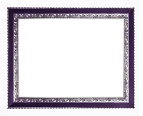 Fototapeta premium vintage picture and photo frame isolated on white background
