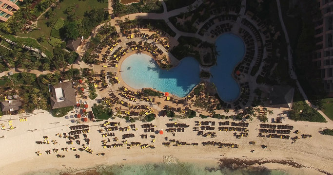 Top View of Swimming Pool, Resort