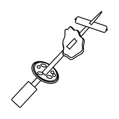 Rodizio bbq meat icon vector illustration graphic design